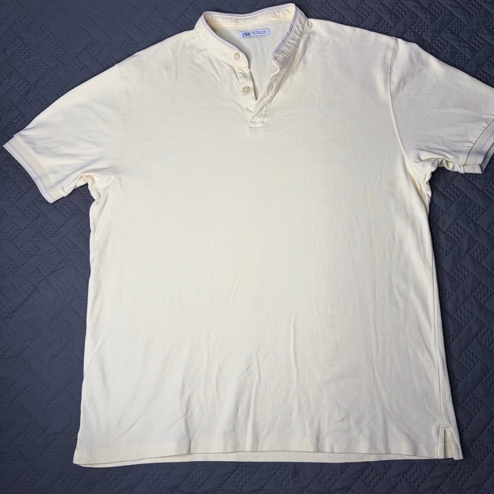 Zara Yellow Polo Shirt